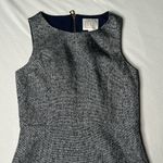 Sail To Sable  Navy Tweed Metallic Lines Dress Photo 4