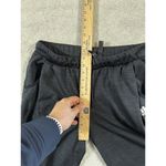 Adidas  Pants Medium Heather Black Joggers Ankle Zip Pockets Logo Stretch Women M Photo 9