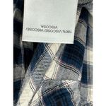 Lucky Brand  Women Large Black White Plaid Classic Shirt Button Down Flannel Photo 6