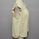 Loft  outlet pastel yellow floral blouse size lp Photo 2