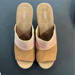 Toms  Authentic Women’s Monica Mule Wedge Heel size 8 Photo 1