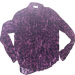 Bella Dahl  Button Down Hipster Top in Berry Floral Print Photo 1