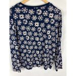 Lands' End  Snowflake Print Winter Festive Long Sleeve Top Size Large 14-16 Photo 4