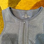 Aerie Offline by Seamless Zip Front Sports Bra Most Support Blue Size Small Photo 1