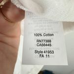 J.Crew Women's White Tank Top Floral Embellished Whimsical Tank Feminine Flowy Photo 5