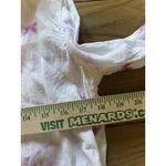 Rachel Zoe 100% Linen White & Purple Tie-dye Hood Button Down Top Women Size XS Photo 4