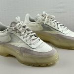Reebok  Cardi B Club C Chalk White Patent Leather Chunky Sneakers Size 10 EUR 41 Photo 0
