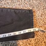 American Eagle  Outfitters Mom Jean Blk Distress Ripped High Waisted Regular Fit Photo 6