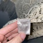 Magic Coastal Cowgirl Bohemian Cream Lace Fringe Sleeves Open Cardigan Kimono Shrug M Photo 2