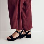 Madewell  The Lina Platform Sandal in True Black Suede Womens Size 10.5 Photo 1