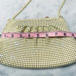 Vintage Mesh Evening Bag Clutch Purse Metal Chainmail Party Handbag Tan Photo 4