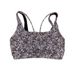 Athleta  Exhale Moonflower Jacquard black and white Sports Bra A-C Small Photo 2