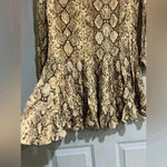 ZARA  the Andrea dress snake print long sleeve tear mini dress Photo 5