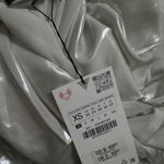 ZARA Long Asymmetric Foil Dress Photo 3