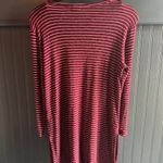 Old Navy  Burgundy and White Striped Tunic Photo 1