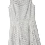 Cece by Cynthia Steefe White Sleeveless Eyelet Mini Dress Size 2 Photo 0
