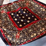 Totes  classic black, red, beige, and gold scarf Photo 3