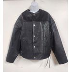 Urban Outfitters Free people Deadwood Canoo Leather Jacket Size 38 Photo 5