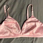 Victoria's Secret  Tease Soft Pink Satin Bralette Size XL Photo 0