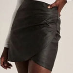 Abercrombie & Fitch Abercrombie Leather Skirt Black Photo 0
