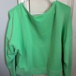 Universal Threads Green Off The Shoulder Pullover Photo 1