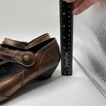 Josef Siebel Mary Jane Bronze Metallic Leather Block Heel European 39 US 8.5 Photo 1