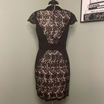 Jessica Simpson  NWOT Black Lace w/ Nude Lining Cap Sleeves Women’s Dress Size 10 Photo 6