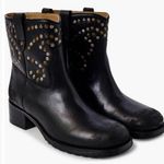 Free People NEW in Box  Leather Harmony Studded Boots Black Size 9 Photo 0