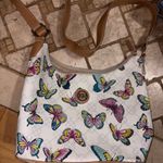 kim rogers  White Butterfly Print Shoulder Bag Photo 1