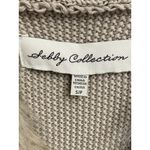 Sebby Collection  TAN WOMEN'S FAUX FUR KNIT OPEN VEST JACKET SZ S Photo 2