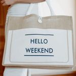 Hello Weekend Tote Bag Photo 0