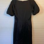 Antonio Melani  Puff Sleeve Satin Style Black Dress Photo 3