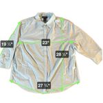 Jones New York  Signature woman’s 2XL Light Blue Check‎ Long Sleeve Button-Up Photo 5