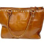 Patricia Nash  ZANCONA Tote Brown Leather HERITAGE TAN Tote Handle Bag Photo 0