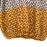Newbury Kustom Chunky Oversized Sweater Knit Neutral Colorblock Granola Girl Photo 3