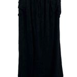 Unbranded Black Patterned Midi Skirt With Pockets Subtle Pattern XS Photo 0