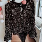 Free People Polka Dot Bodysuit Photo 1