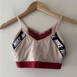 Nike Indy Logo Pink and Red Sports Bra Photo 0