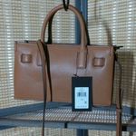 H by Halston Halston Jerry Satchel in Camel Photo 5