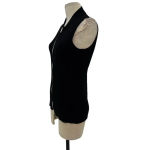Capsule 121‎ The Star Vest Black Ribbed Knit Tank Top Zip Front Size Small Photo 5