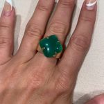 Kendra Scott Gold & Green Stone Ring Photo 1