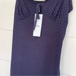 Urban Outfitters  Women’s Small Blue Red Polka Dot Tulle Slip Mini Dress Photo 1