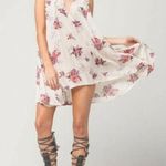 Free People  Tree Swing Floral Sleeveless Tunic Mini Boho Dress S Photo 2