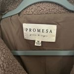 Prómesa Promesa Brown Teddy Jacket Plush Cozy Outerwear Photo 5