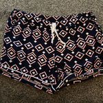 Hello Mello Pink and Navy Blue Pajama Shorts Black Size L Photo 0