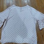 Violet+Claire  Ruffle Sleeve Blouse - Pink and White Photo 0