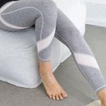 Aerie Chill Play Move 7/8 Gray White Mesh Leggings Small Photo 0