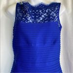 Tadashi Shoji  Pintuck Jersey Boatneck Sheer Dress size medium NWOT Photo 11