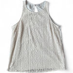 Old Navy  Off-White Lace Keyhole Tank Top Blouse Women's M Photo 0