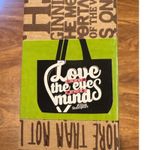 Shakespeare Tote Bag Love Looks Not With Eyes But Mind Canvas Shopper Book Black Photo 6